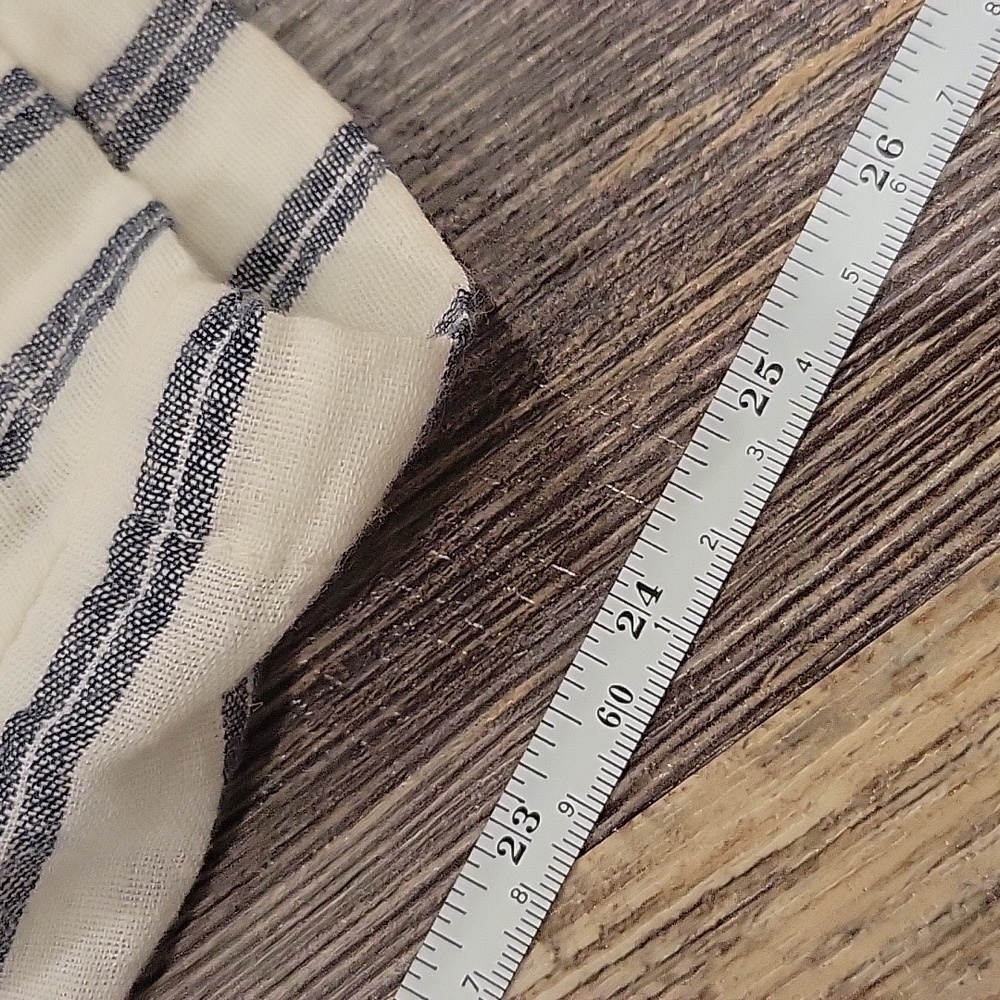 American Eagle Striped Linen-Blend Belted Pants Size M - Picture 7 of 9